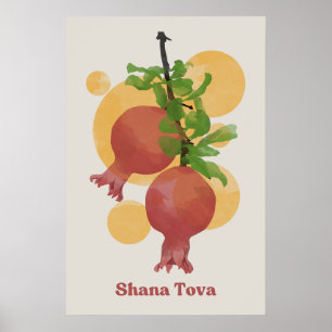 Rosh Hashana Shana Tova Joods Nieuwjaar Poster