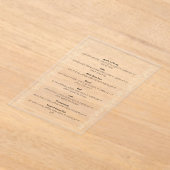 Rosh Hashana verlaat Simanim Kaart Acryl Uitnodigingen (Laagn)