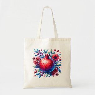 Rosh Hashana Water kleur Granaatappel Tote Bag