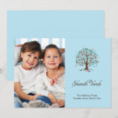 Rosh Hashanaa fotokaart met hoopvolle boom Feestdagenkaart (Voorkant / Achterkant)