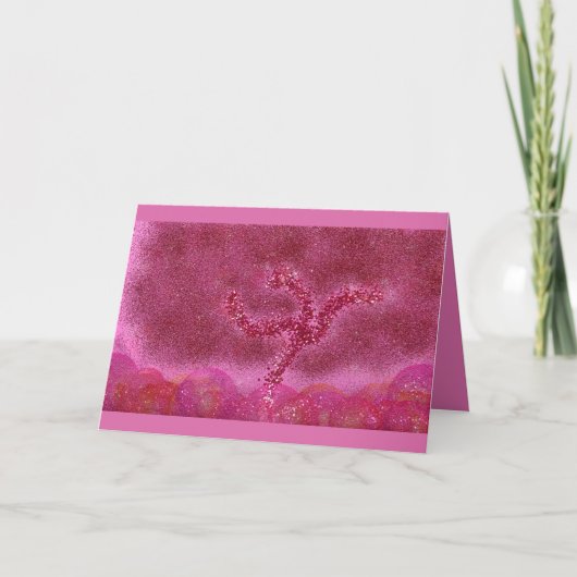 Rosh Hashanah ראש השנה dansende appelboom Bedankkaart (Voorkant)