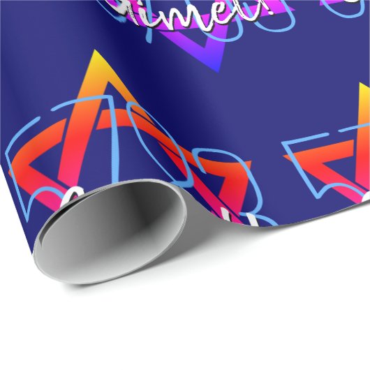 Rosh Hashanah 5783 Joods nieuwjaar Cadeaupapier (Rol Hoek)