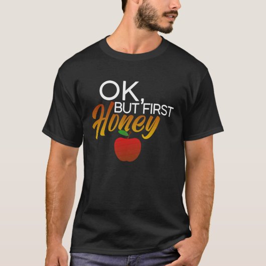 Rosh Hashanah appel en honing Happy Rosh Hashanah T-shirt (Voorkant)