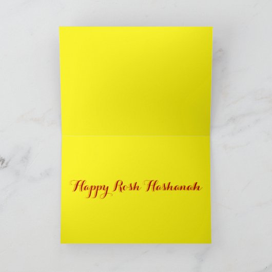 rosh hashanah appel feestdagen kaart (Binnen)