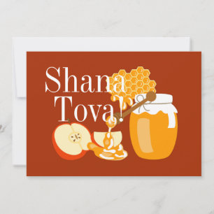 Rosh Hashanah Appels en Honing Feestdagenkaart