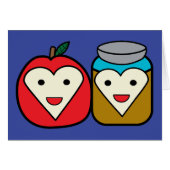 Rosh Hashanah Apple Honey Cute Personalize (Voorkant Horizontaal)