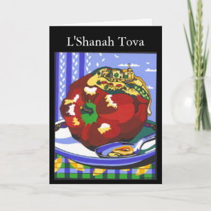 Rosh Hashanah Apple, L'Shanah Tova Feestdagen Kaart