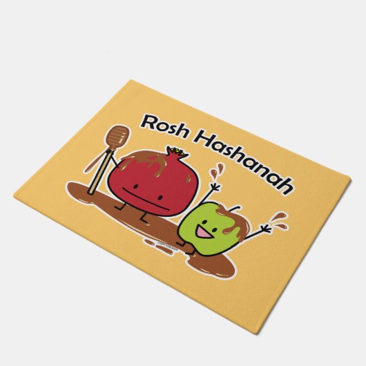 Rosh Hashanah apple pomegranate honey Jewish new Deurmat (Schuin)