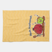 Rosh Hashanah apple pomegranate honey Jewish new Theedoek (Horizontaal)