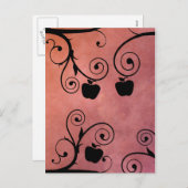 Rosh Hashanah Apple Silhouet Feestdagenkaart (Voorkant / Achterkant)