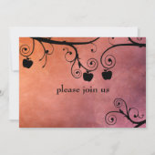 Rosh Hashanah Apple Silhouet Kaart (Achterkant)