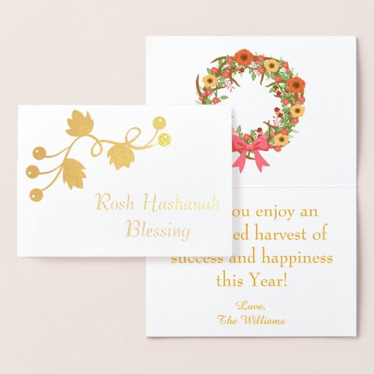 Rosh Hashanah Blessing Folie Kaarten (Display)