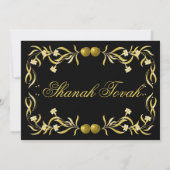 Rosh Hashanah Bloem en Appels bloeien Kaart (Achterkant)