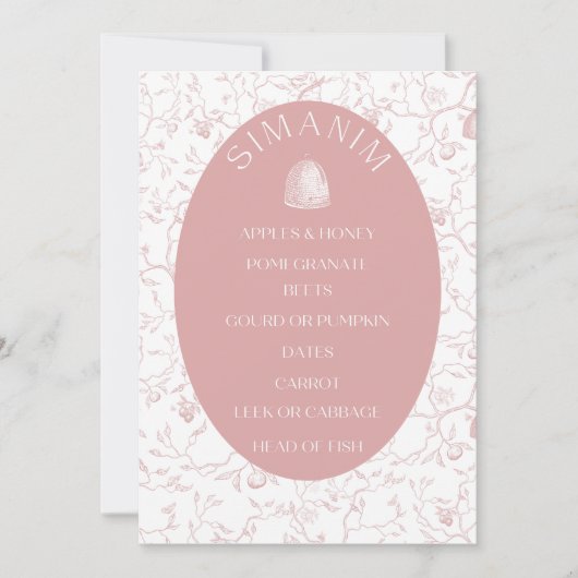 rosh Hashanah cadeau labels Note Kaart (Voorkant)