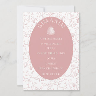 rosh Hashanah cadeau labels Note Kaart