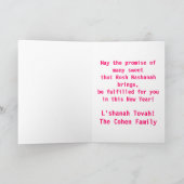 Rosh Hashanah Card Feestdagen Kaart (Binnen)