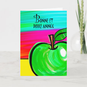 Rosh Hashanah Card in het Frans, Bonne et Douce An Feestdagen Kaart