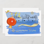 Rosh Hashanah Celebration Party Custom Kaart (Voorkant / Achterkant)