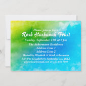 Rosh Hashanah Celebration Party Custom Kaart (Achterkant)