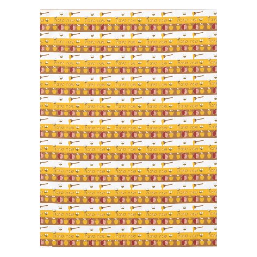Rosh Hashanah Cotton Tablecloth Tafelkleed (Voorkant)