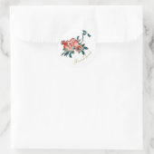 Rosh Hashanah Elegant New Year Sweet Pomegranate Ronde Sticker (Tas)