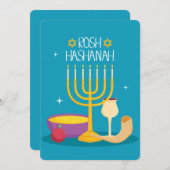Rosh Hashanah Feestdagenkaart (Voorkant / Achterkant)