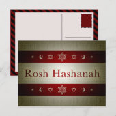 rosh hashanah feestdagenkaart (Voorkant / Achterkant)