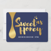 Rosh Hashanah Flat Holiday Kaart (Voorkant)