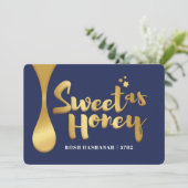 Rosh Hashanah Flat Holiday Kaart (Staand voorkant)