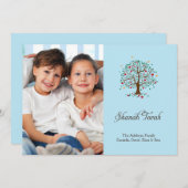 Rosh Hashanah Foto Kaart Boom van Hoop (Voorkant / Achterkant)