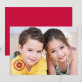 Rosh Hashanah-foto kaart met stempel (Voorkant / Achterkant)