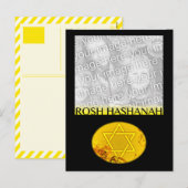 Rosh Hashanah-fotokaart Feestdagenkaart (Voorkant / Achterkant)