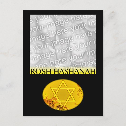 Rosh Hashanah-fotokaart Feestdagenkaart (Voorkant)