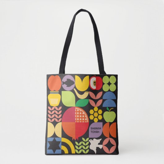 Rosh Hashanah gepersonaliseerd modern Joods Nieuwj Tote Bag (Voorkant)