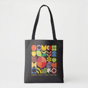 Rosh Hashanah gepersonaliseerd modern Joods Nieuwj Tote Bag