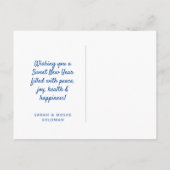 Rosh Hashanah Gold Peace Jewish Nieuwjaar Post Kaa Briefkaart (Achterkant)