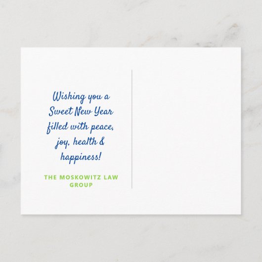 Rosh Hashanah Gouden Duif Joods Nieuwjaar Briefkaart (Achterkant)