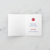 Rosh Hashanah Granaatappel Gevouwen Wenskaart Kaart (Binnen)