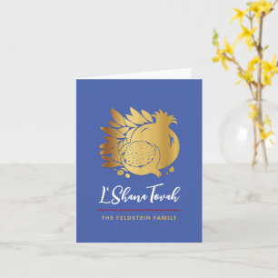 Rosh Hashanah Granaatappel Gevouwen Wenskaart Kaart