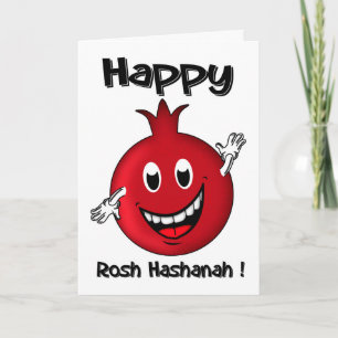 Rosh Hashanah, Happy Cartoon Granaatappel Kaart