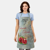 Rosh Hashanah Happy New Year Pomegranates Shofar Schort (Gedragen)