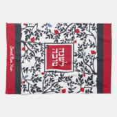 Rosh Hashanah Hebreeuws Joods Nieuwjaar Groet Theedoek (Horizontaal)