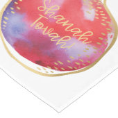 Rosh Hashanah Hebrew Wishes Shanah Tovah White Lange Tafelloper (Hoek)