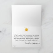 Rosh Hashanah Honey Apple Mooie Groet Kaart (Binnen)