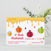 Rosh Hashanah Honey Papercut Kaart (Staand voorkant)