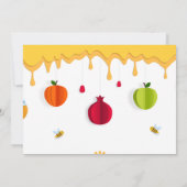 Rosh Hashanah Honey Papercut Kaart (Achterkant)