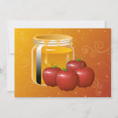 Rosh Hashanah Honing en Apple Swirl Kaart (Achterkant)