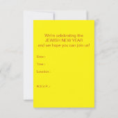 rosh hashanah honingraten kaart (Achterkant)