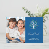 Rosh Hashanah-hoopkaart met boom van hoop Feestdagenkaart (Staand voorkant)