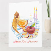 Rosh Hashanah jaar artistiek Kaart (Voorkant)
